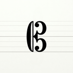 Clave de Do en 3ª línea (clave de viola)