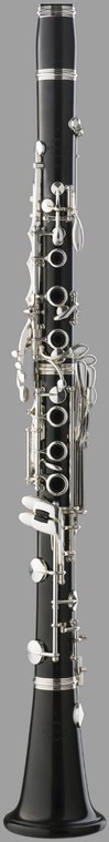 Un clarinete en Si bemol de sistema Boehm
