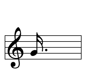 Semicorchea con puntillo