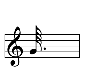 Semifusa con puntillo